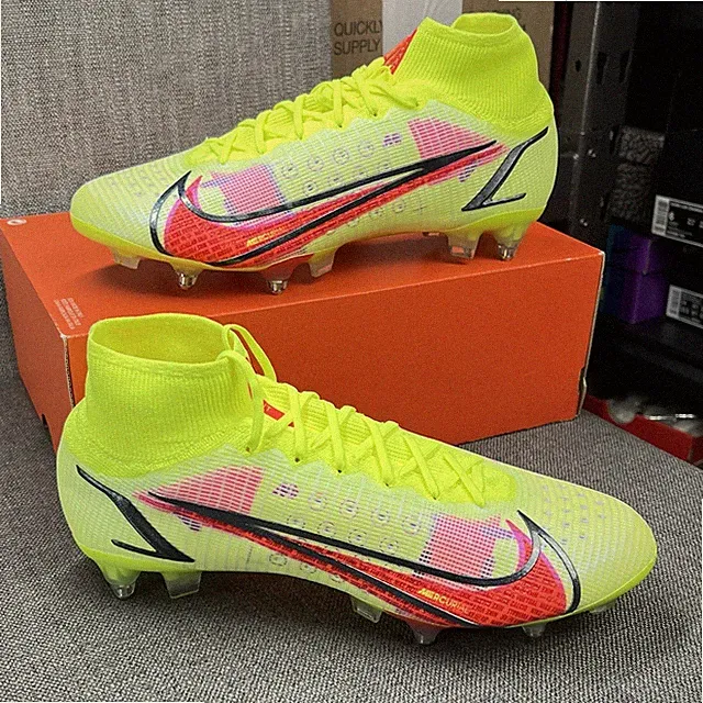 Nike Superfly 8 Elite SG-Pro Anti-Clog 'Motivation Pack’ Volt Soccer Cleats 12.5