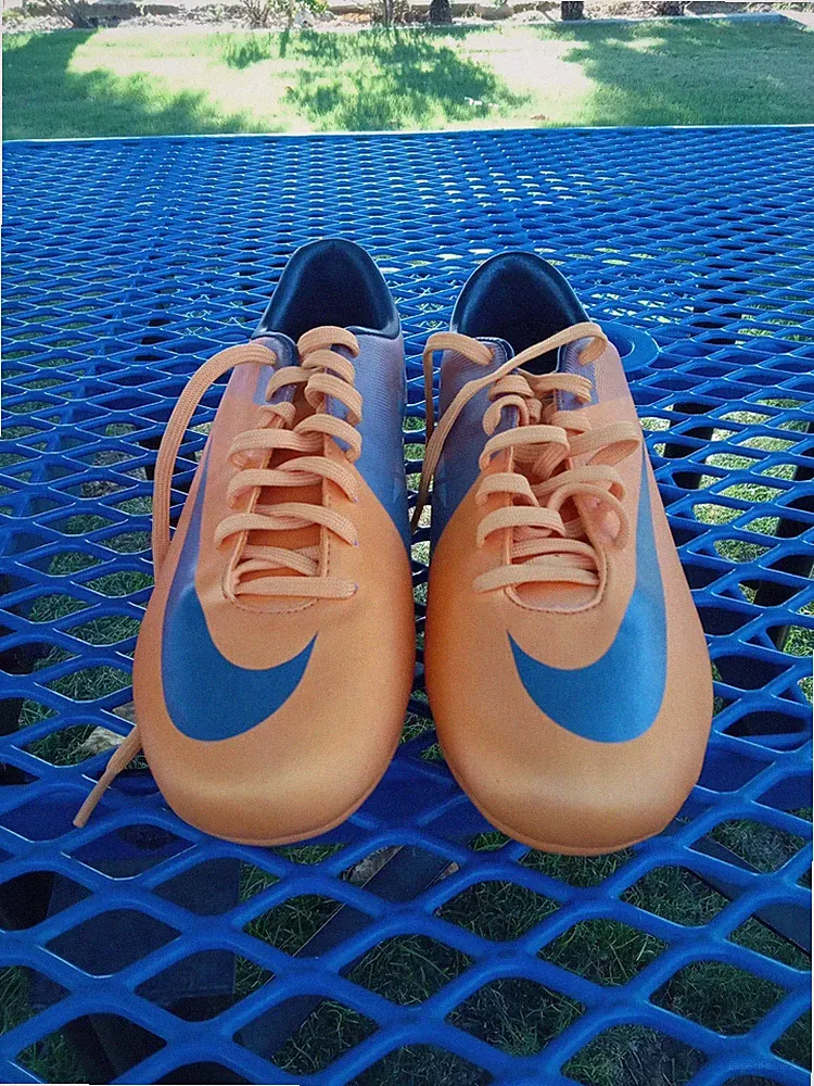 Nike Sz 7 Mercurial Victory ll FG 442005 800 Orange Soccer Cleats Boots Futbol