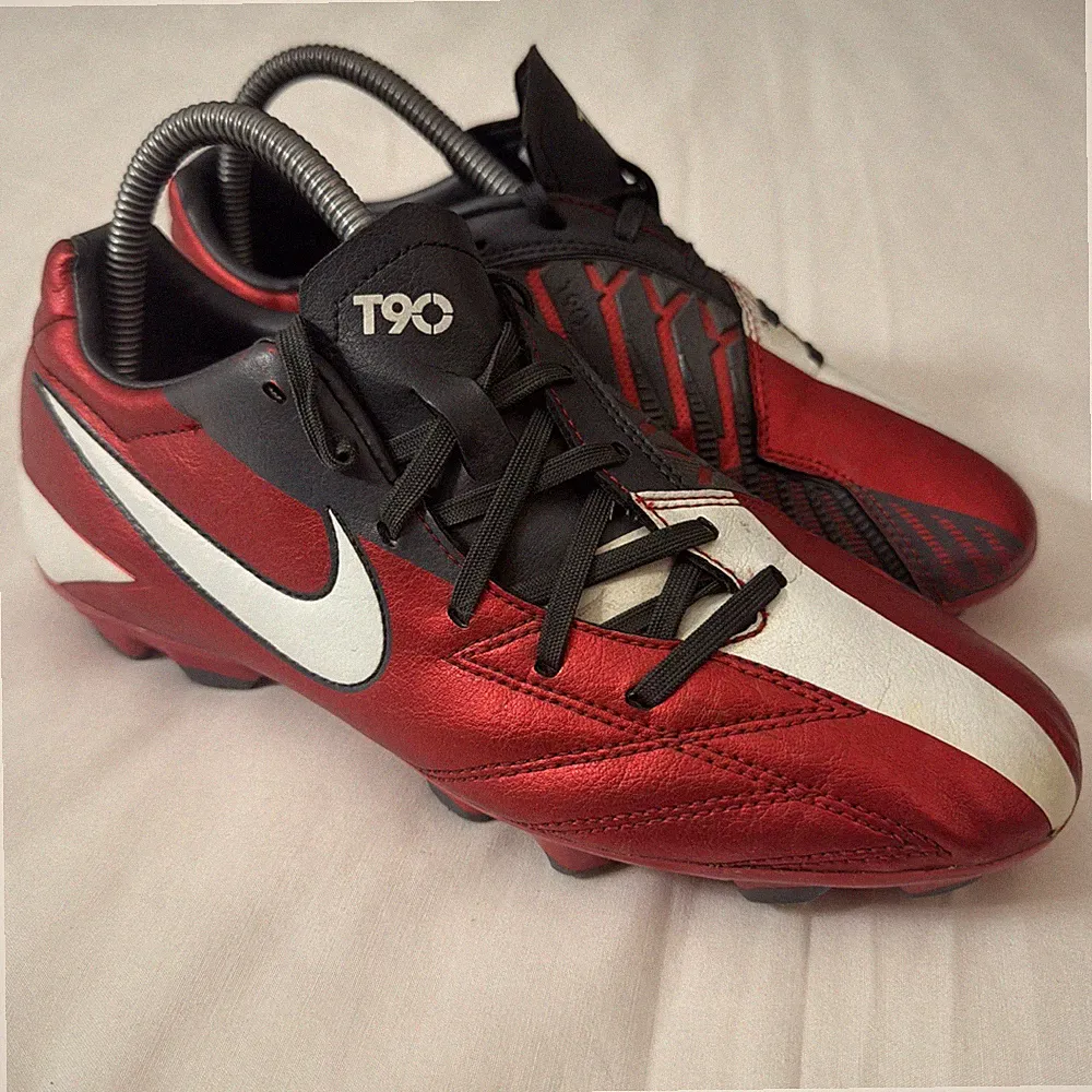 Nike T90 Total Ninety Shoot IV 4 FG Men’s 6.5 Leather Soccer Cleats Or Women’s 8