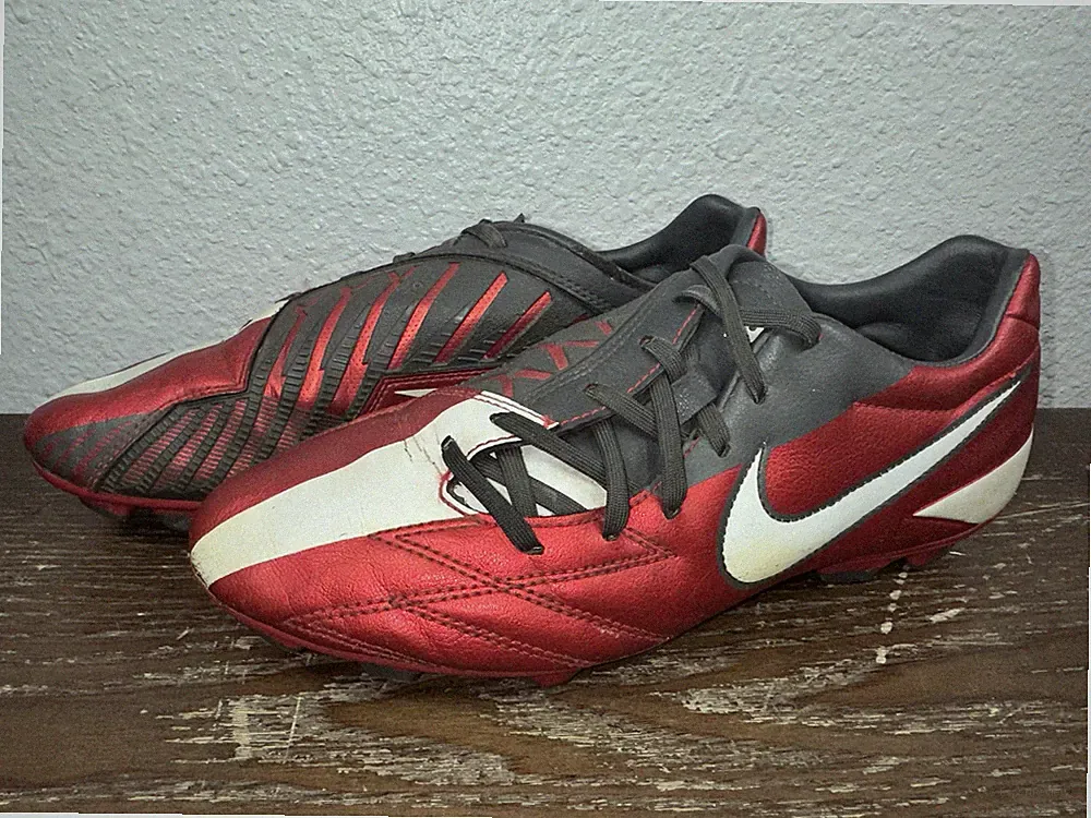 Nike T90 Total Ninety Shoot IV 4 FG Men’s 7.5 Leather Soccer Cleats 472547-610