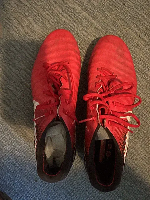 Nike Tempo Legend VII Elite Anti Clog Soccer Cleats Fire Red