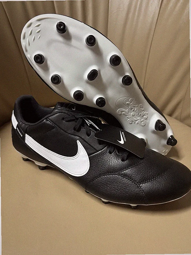 Nike The Premier III 3 FG Leather Black White Soccer Cleats Men’s 11 AT5889-010