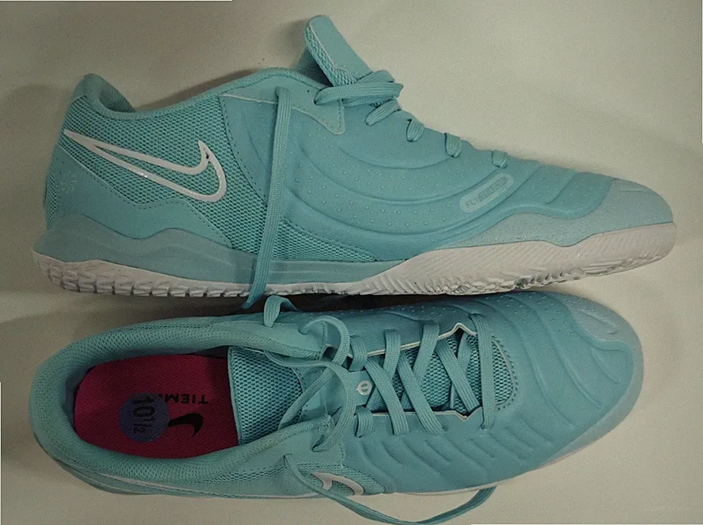Nike Tiempo Legend 10.5 Academy Indoor Soccer Shoes Aqua Blue Men’s Cleats IC