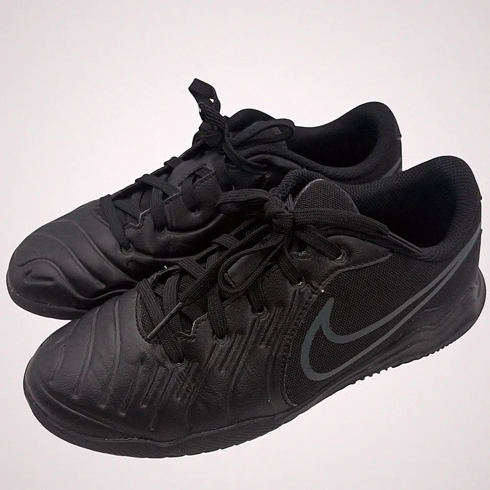 Nike Tiempo Legend 10 Academy Kids 3Y Black Indoor Soccer Shoes Turf DV4354-002