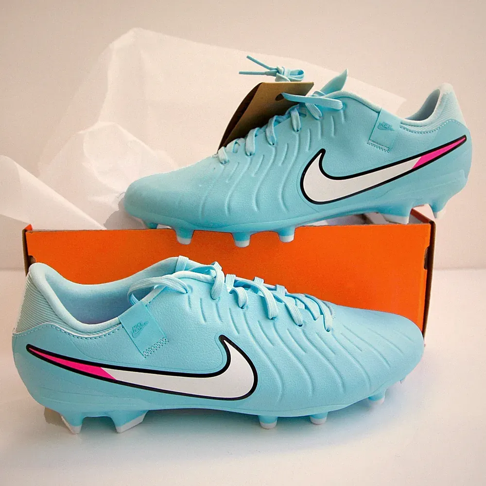 Nike Tiempo Legend 10 Academy Men's FG/MG Low-Top Soccer Cleats Copa/Wht Size 10