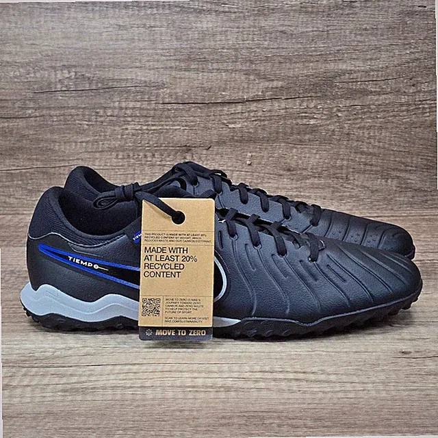 Nike Tiempo Legend 10 Academy TF Men's Sz 12 Black Soccer Turf Shoes (DV4342-040