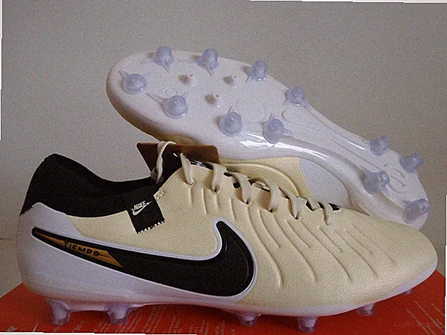 Nike Tiempo Legend 10 Ag Pro Lemonade-Black-Met Gold Coin Sz 6 [DV4334-700]