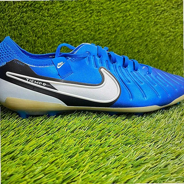 Nike Tiempo Legend 10 Elite AG Pro Mens Size 10 Blue Athletic Soccer Cleats