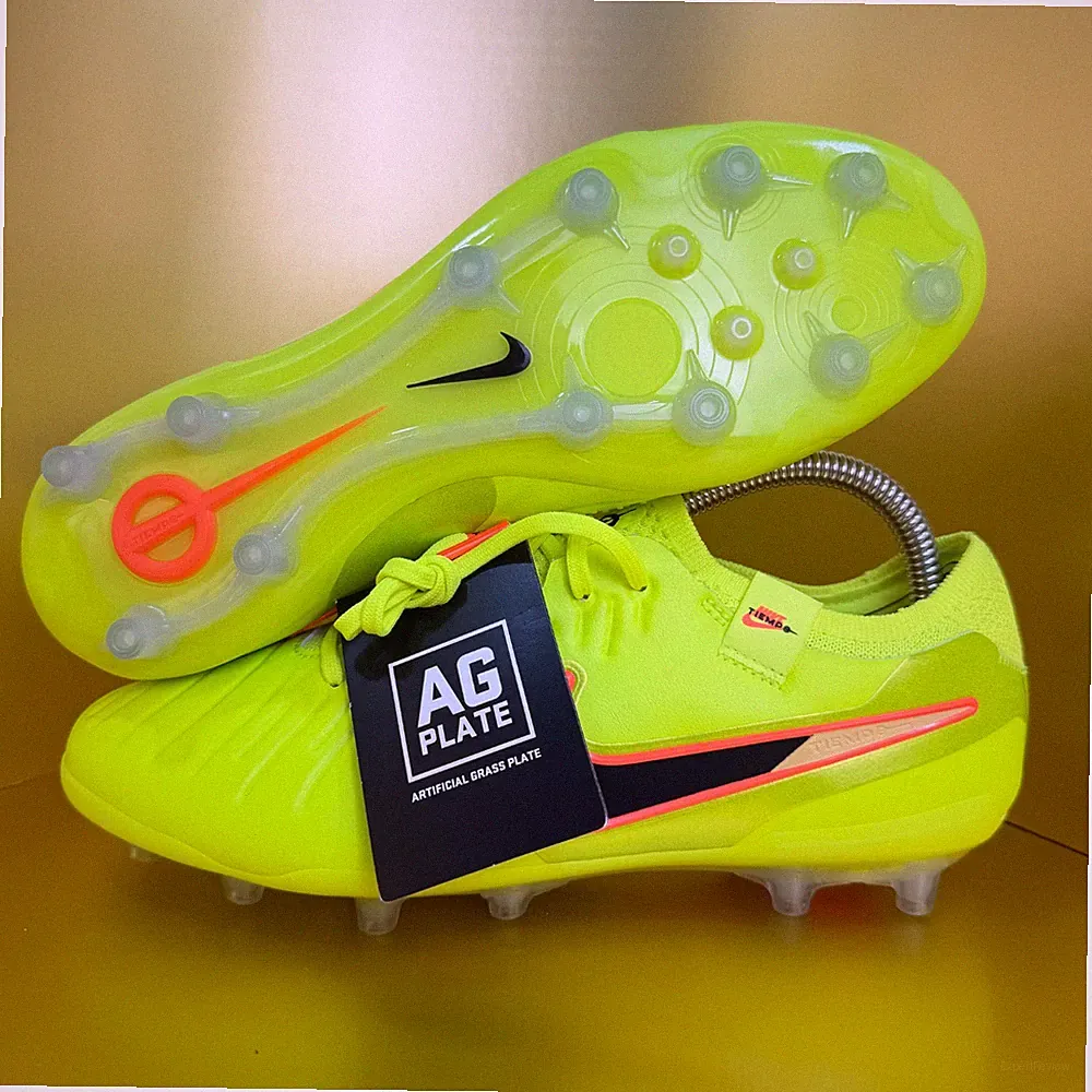 Nike Tiempo Legend 10 Elite AG Soccer Cleats Neon Men’s IO4451-701 Size 7.5
