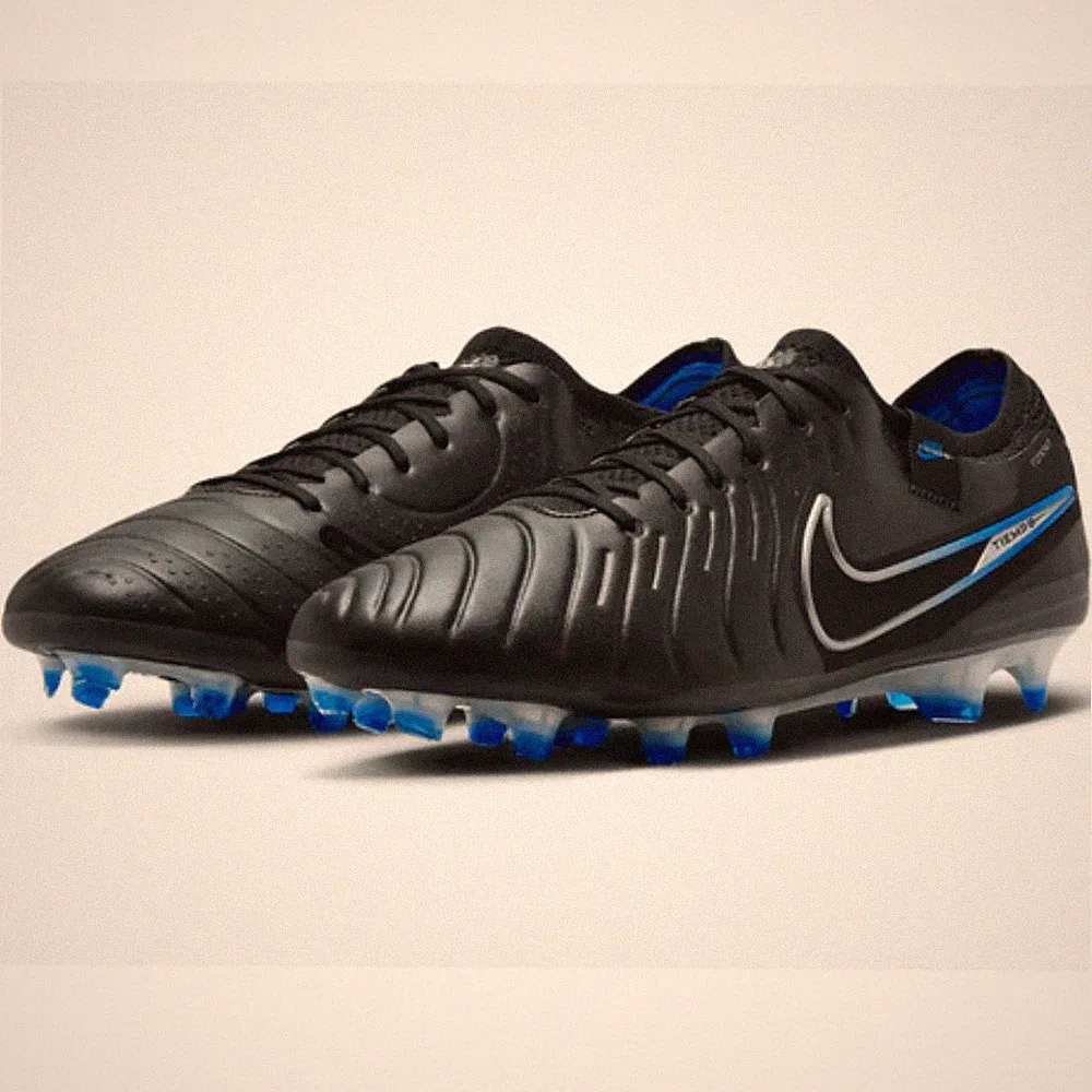 Nike Tiempo Legend 10 Elite DV4328-040 Mens 4 Black Leather Soccer Cleats TF2753