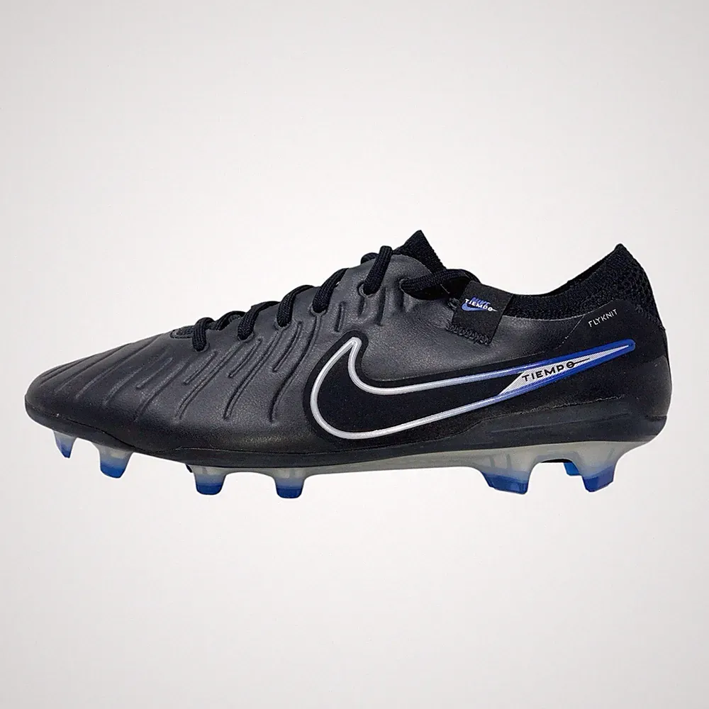 Nike Tiempo Legend 10 Elite FG Black Soccer Cleats, Size 7 / 8.5W DV4328-040