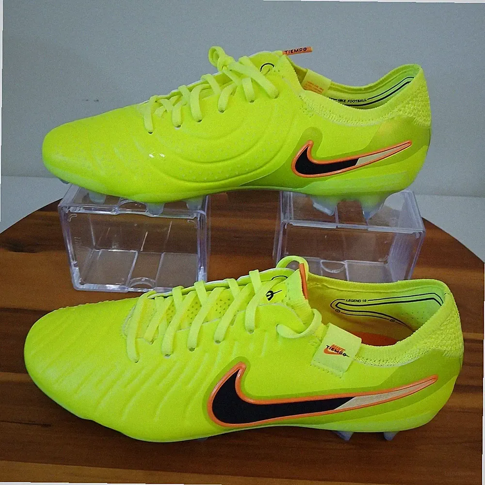 Nike Tiempo Legend 10 Elite FG Mens 6.5 Neon Volt Soccer Cleats DV4328-701