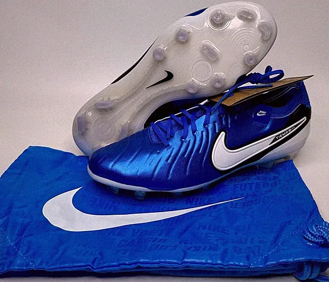 Nike Tiempo Legend 10 Elite FG Soar Blue Cleats DV4328-400 Sz Mens 6.5 / Wmns 8