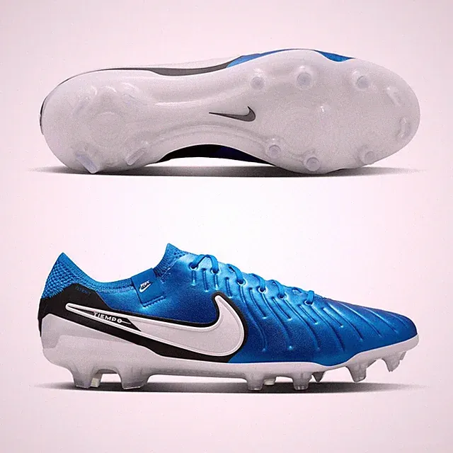 Nike Tiempo Legend 10 Elite FG Soar Blue White Nby DV4328-400 sz 7 Men's Soccer