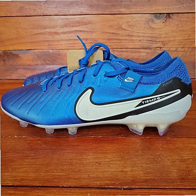 Nike Tiempo Legend 10 Elite FG Soccer Cleats 6.5M/8W Solar Blue White DV4328-400