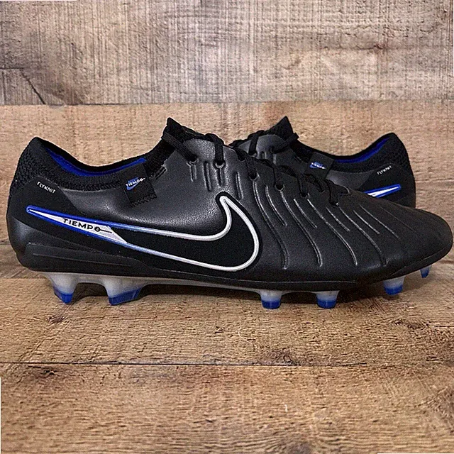 Nike Tiempo Legend 10 Elite FG Soccer Cleats Mens Size 13 Black Blue DV4328-010