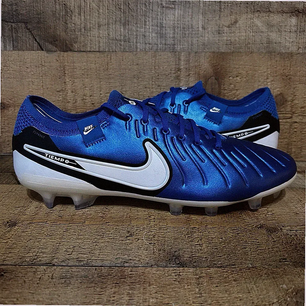 Nike Tiempo Legend 10 Elite FG Soccer Cleats Mens Size 8.5 Blue HF8980-400 NEW