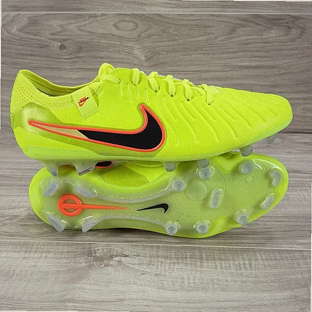 Nike Tiempo Legend 10 Elite FG Volt Black Mens 10.5 Football Soccer Boots New