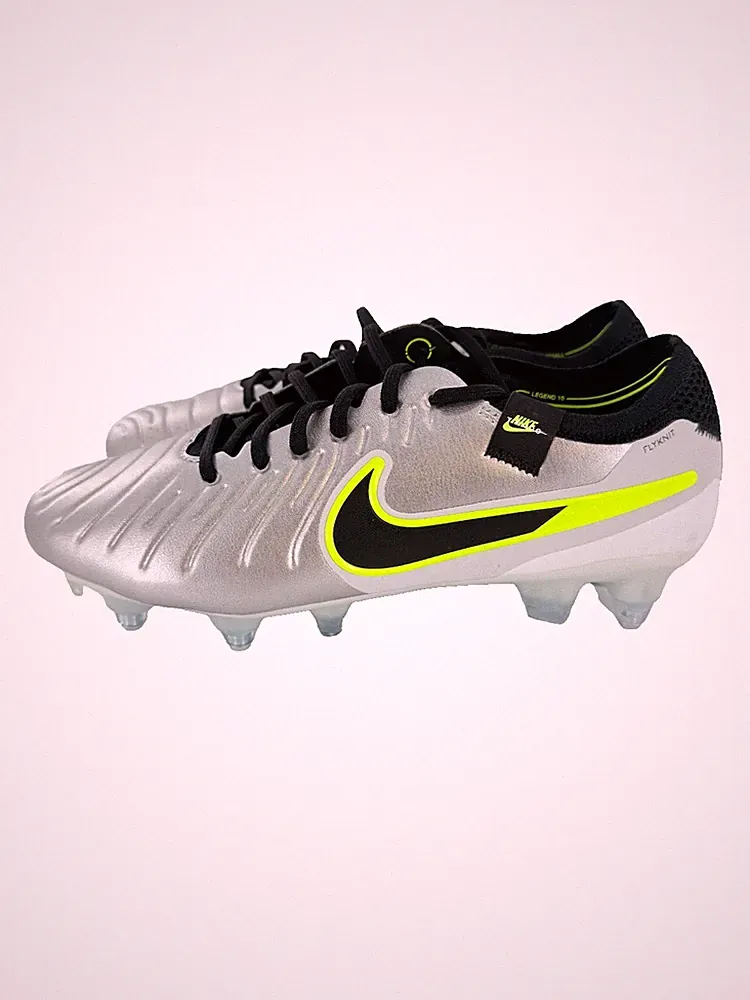 Nike Tiempo Legend 10 Elite SG-Pro AC Silver 6.5 Men 8 Women Soccer Cleats New