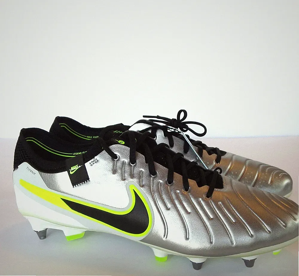Nike Tiempo Legend 10 Elite SG PRO Cleats (Size 12.5) Men's NEW Silver Soccer