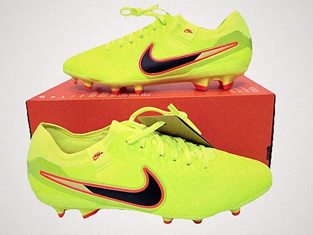 Nike Tiempo Legend 10 Pro AG-Pro 'Volt Crimson' Soccer Cleats Men's Size US9.5