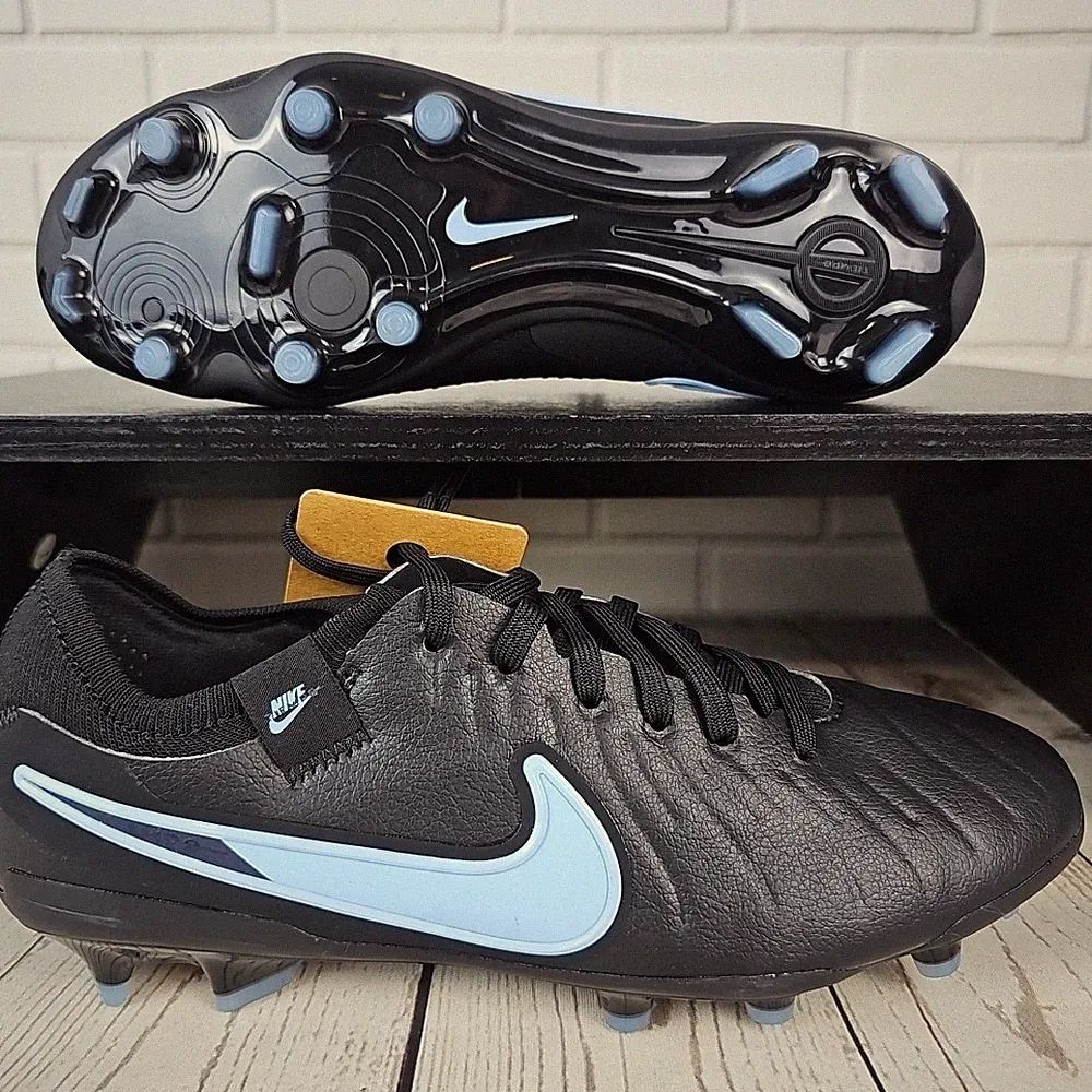 Nike Tiempo Legend 10 PRO FG Black Pack Soccer Cleats Men's Size 6 DV4333-003 🟡