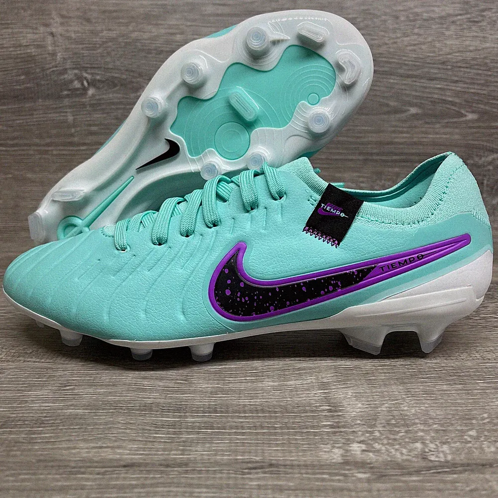 Nike Tiempo Legend 10 Pro FG Blue Soccer Cleats Mens Size 4.5 DV4333-300
