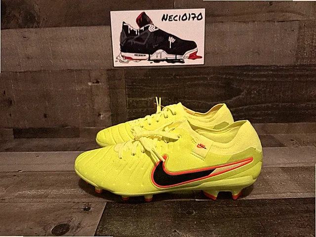 Nike Tiempo Legend 10 Pro FG - Volt/Black 4333-701 Men’s Size 8.5