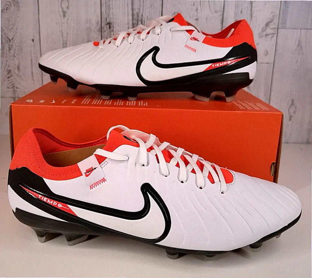 Nike Tiempo Legend 10 Pro FG White Soccer Cleat DV4333-100 Size 12 New