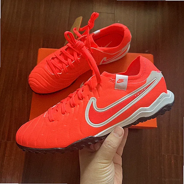 Nike Tiempo Legend 10 Pro TF Orange Mens Turf Soccer Shoes DV4336-800