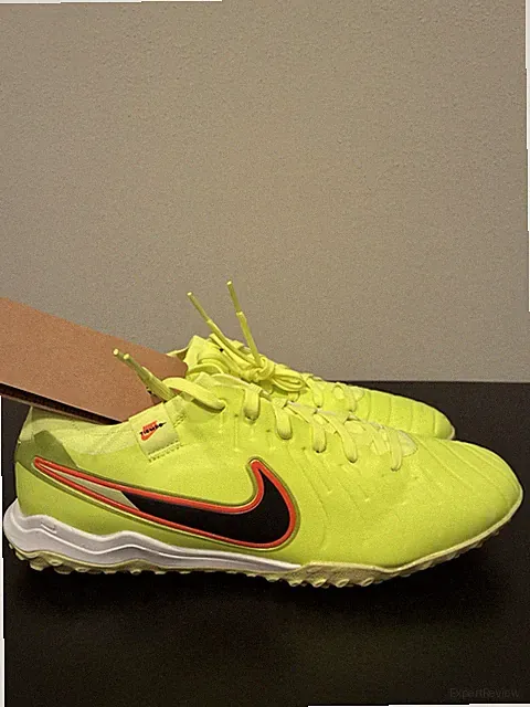 Nike Tiempo Legend 10 Pro Turf Low-Top Soccer Volt Black DV4336-701 Men’s Size 8
