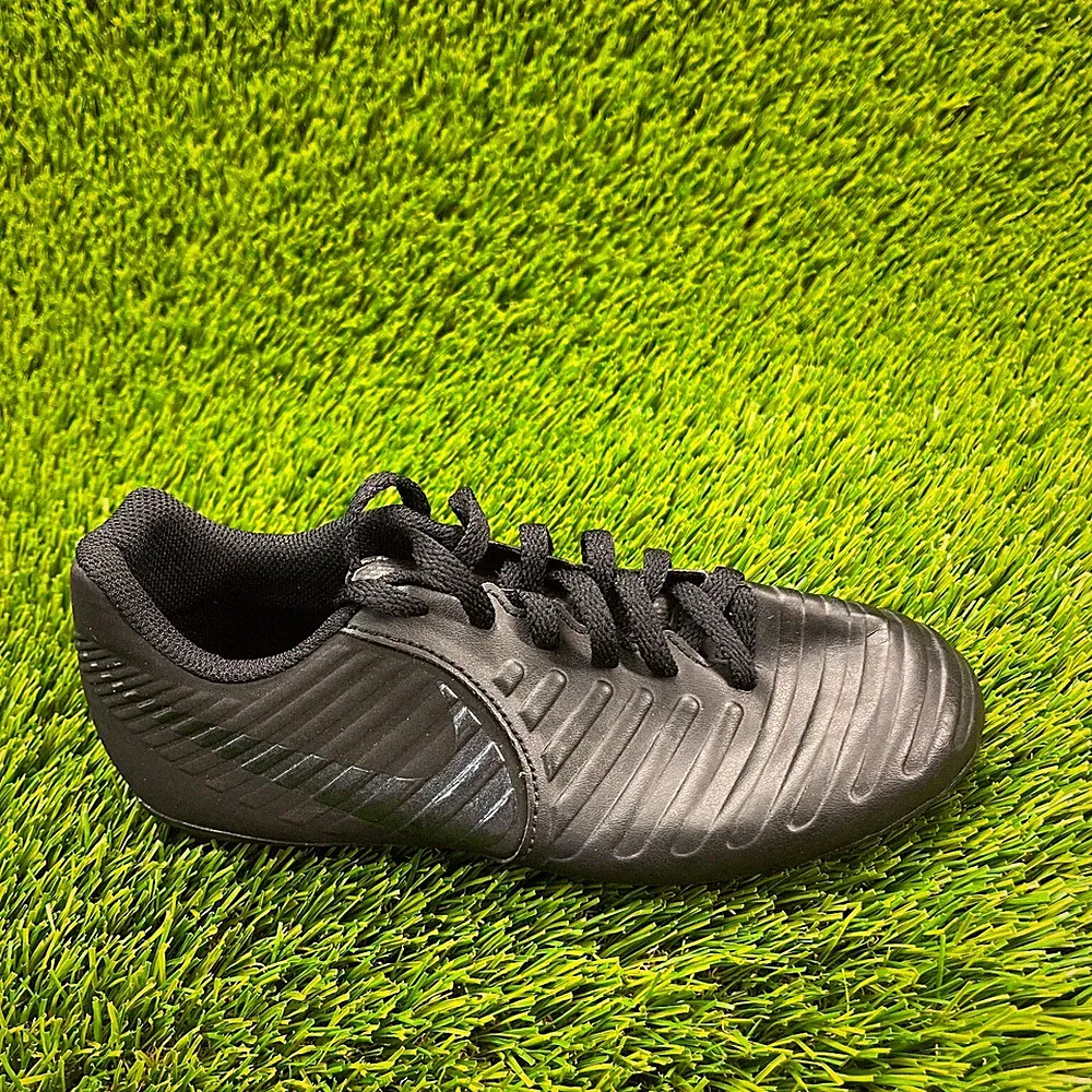 Nike Tiempo Legend 7 Boys Size 2.5Y Black Athletic Soccer Shoes Cleats