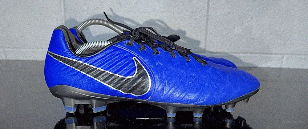Nike Tiempo Legend 7 Pro FG Mens Leather Soccer Cleats Size 10 Racer Blue Black