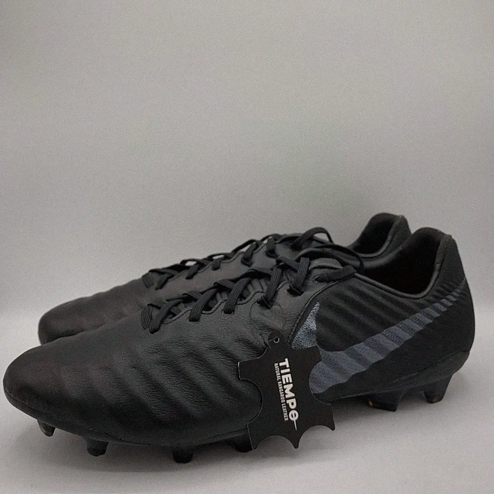 Nike Tiempo Legend 7 Pro FG Soccer Cleats Mens Size 14 Black Kangaroo Leather