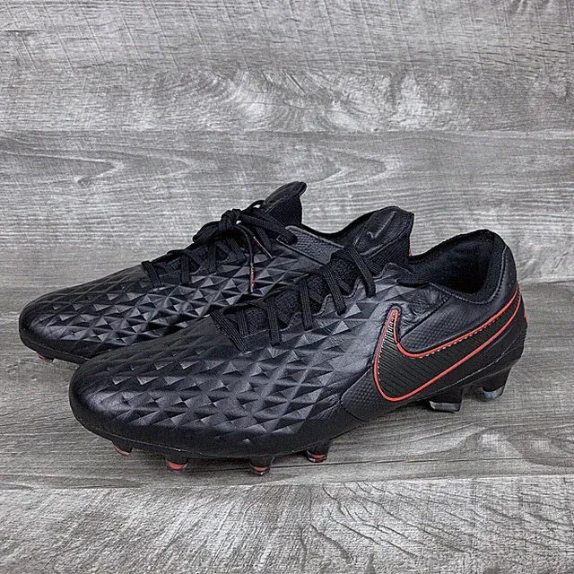 Nike Tiempo Legend 8 Elite FG ACC Dark Smoke Red Soccer Cleats AT5293-060 Size 7