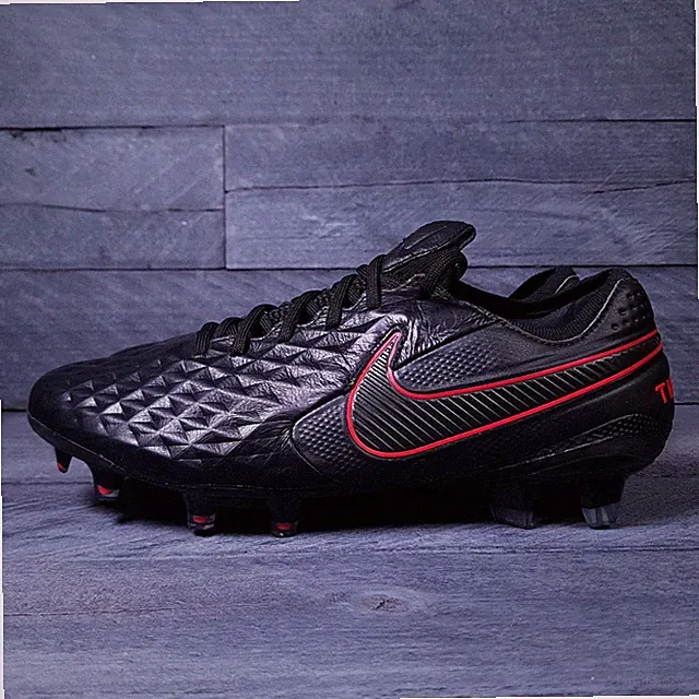 NIKE Tiempo Legend 8 Elite FG Soccer Cleats Mens 7 Womens 8.5 Black Red Bred