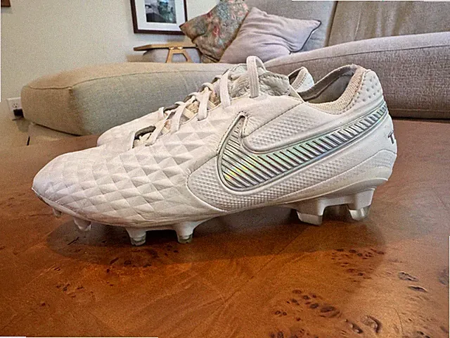 Nike Tiempo Legend 8 FG “White Platinum” Leather Cleats Size 5 (UK 4.5 EUR 37.5)