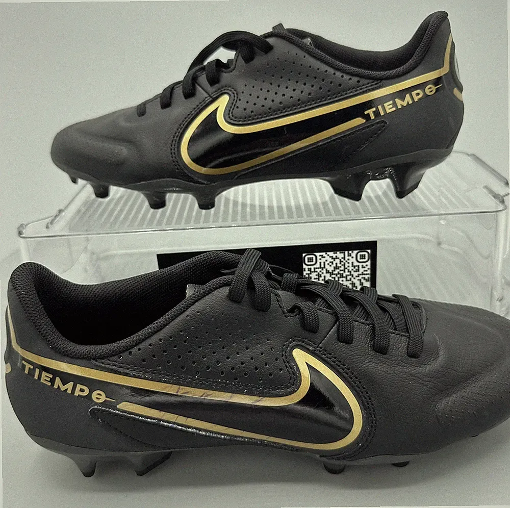 Nike Tiempo Legend 9 Academy FG Men's Black Soccer Cleats DA1174-007 Size 7