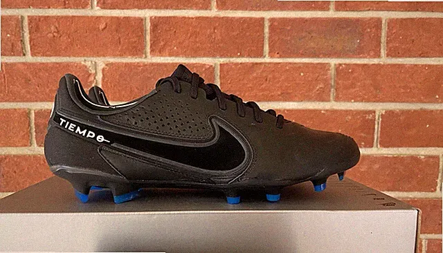 Nike Tiempo Legend 9 Elite FG Size 7 Mens Black Blue White New Soccer Cleats