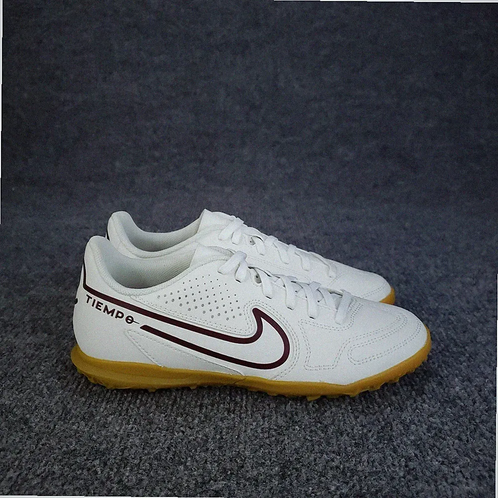 Nike Tiempo Legend 9 TF Turf Cleats Mens Size 4.5 White Sail Root Gum DA1193-169