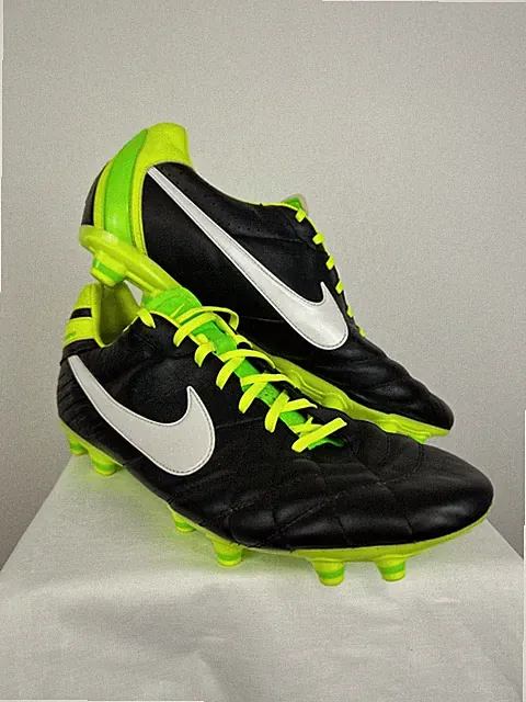 Nike Tiempo Legend Elite Black Soccer Cleats Football Boots Mens UK 13 US 14