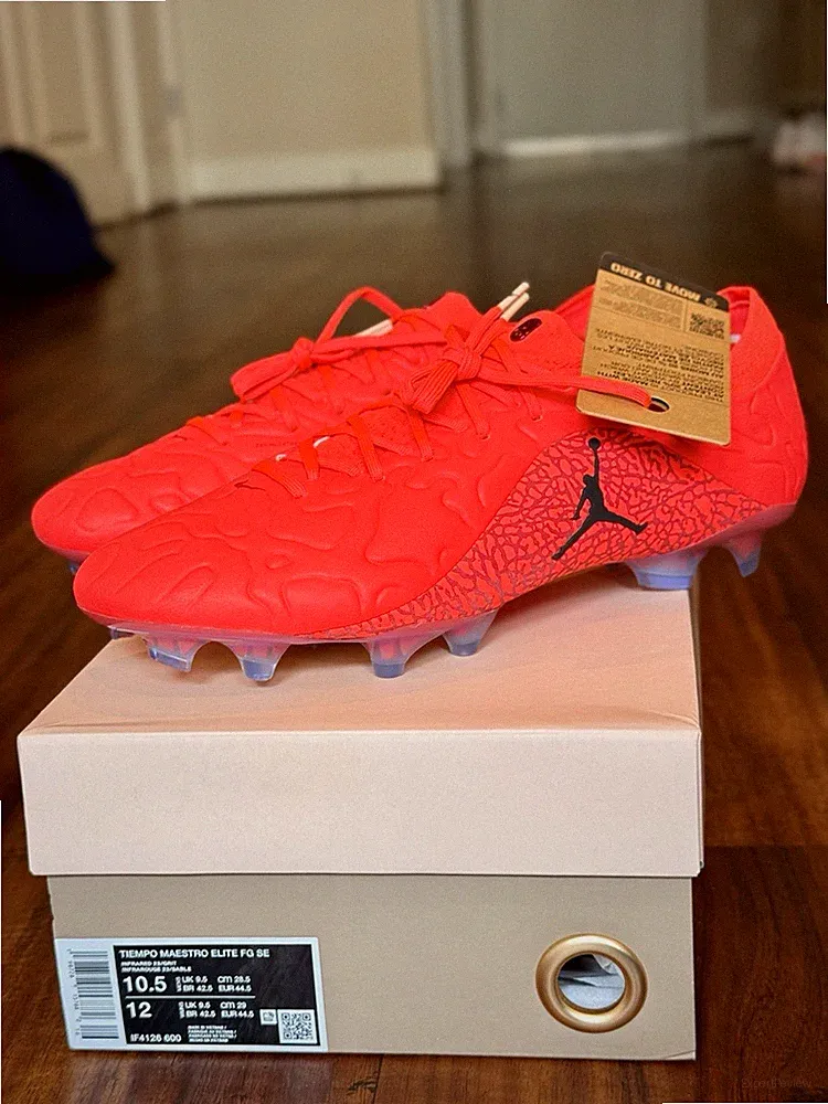 Nike Tiempo Legend Elite FG SE Bright Red Soccer Cleats Jordan