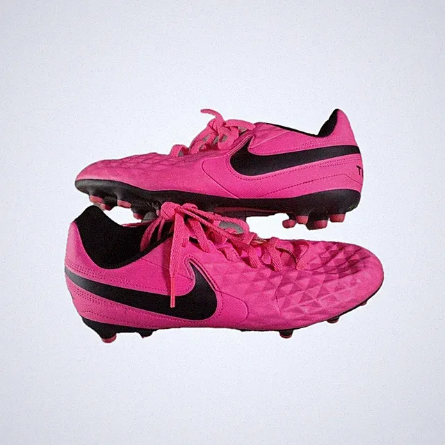 Nike Tiempo Legend Girl's 5Y Athletic Soccer Cleats Shoes Hot Pink AT5881-600