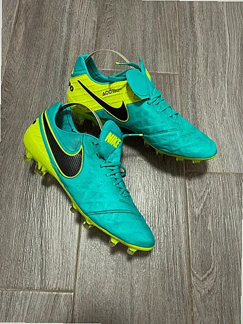 NIKE TIEMPO LEGEND VI FG ELITE ACC LEATHER SOCCER CLEATS FOOTBALL BOOTS US9 UK8