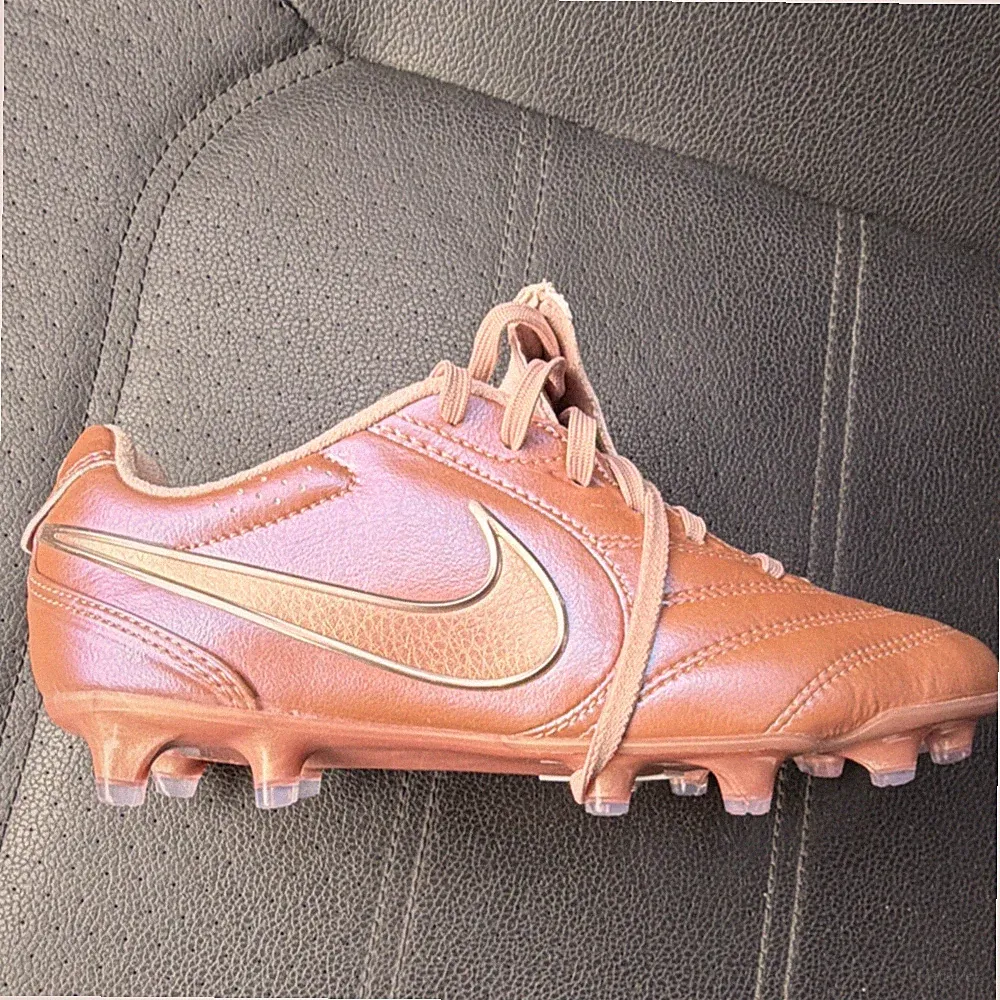 Nike Tiempo Ligera Pro FG LE Women's Soccer Cleats Red Bronze Rose Gold