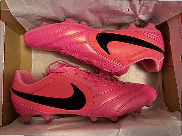 Nike Tiempo Ligera Pro FG Pink Soccer Cleats NEW Mens Size 9.5