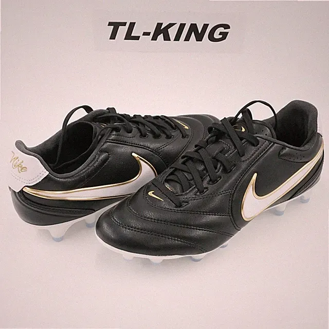 Nike Tiempo Ligera Pro FG Soccer Cleats Black White Gold HQ3158-010 Men's 7