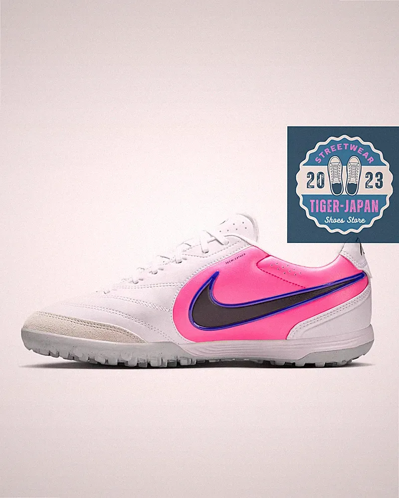 NIKE Tiempo Ligera Pro IB4477 146 White/Blue/Pink/Black Men Turf Soccer Shoes