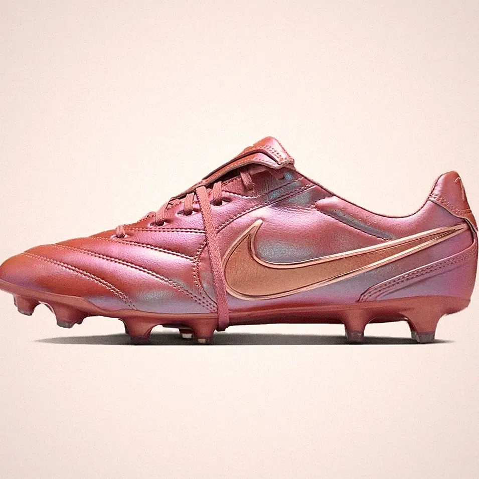 Nike Tiempo Ligera Pro LE FG Low-Top Soccer Cleats Metal Red Copper IO9607-960