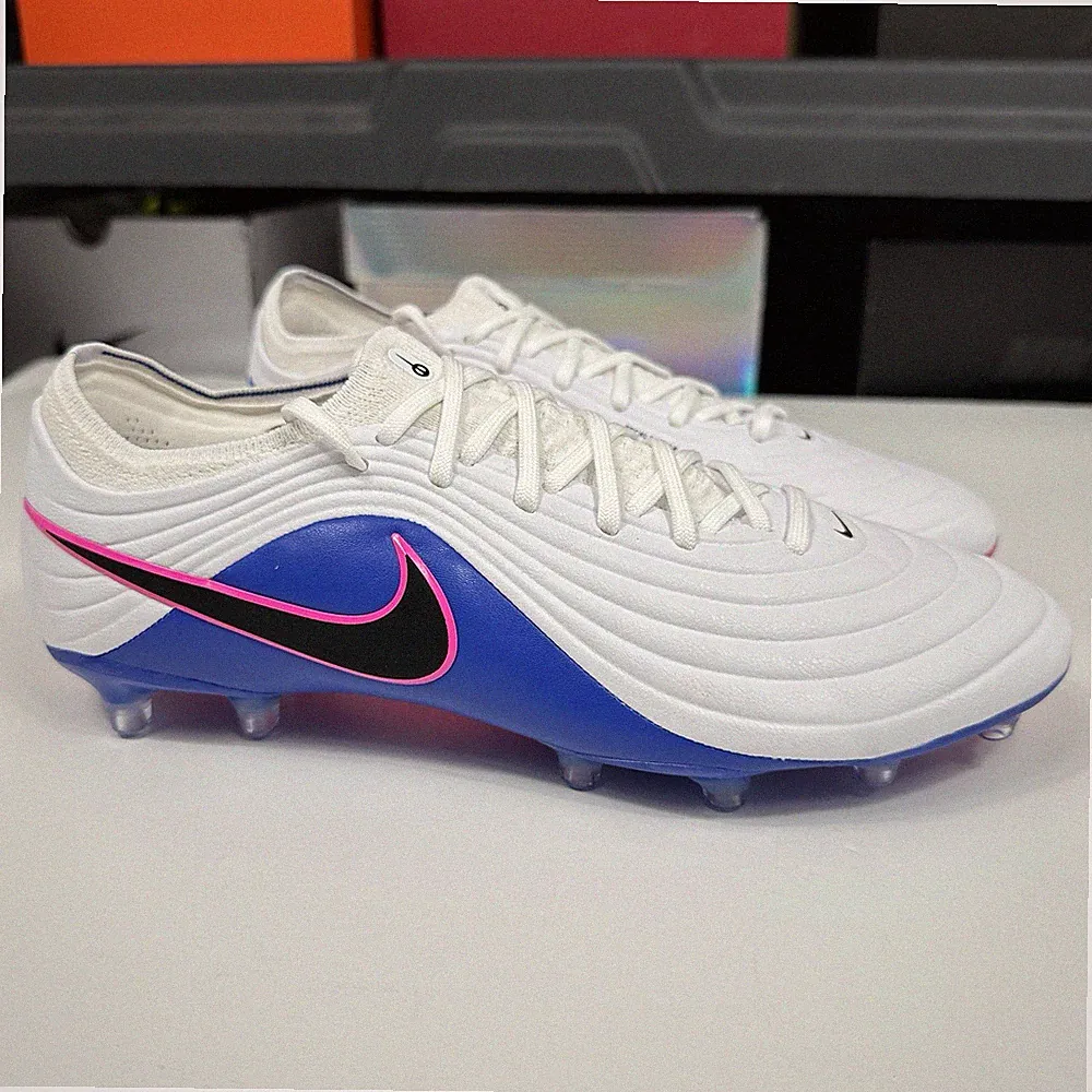 Nike Tiempo Maestro Elite AG-Pro Blue Pink Soccer Cleats IB4469-146 Men's Size 8